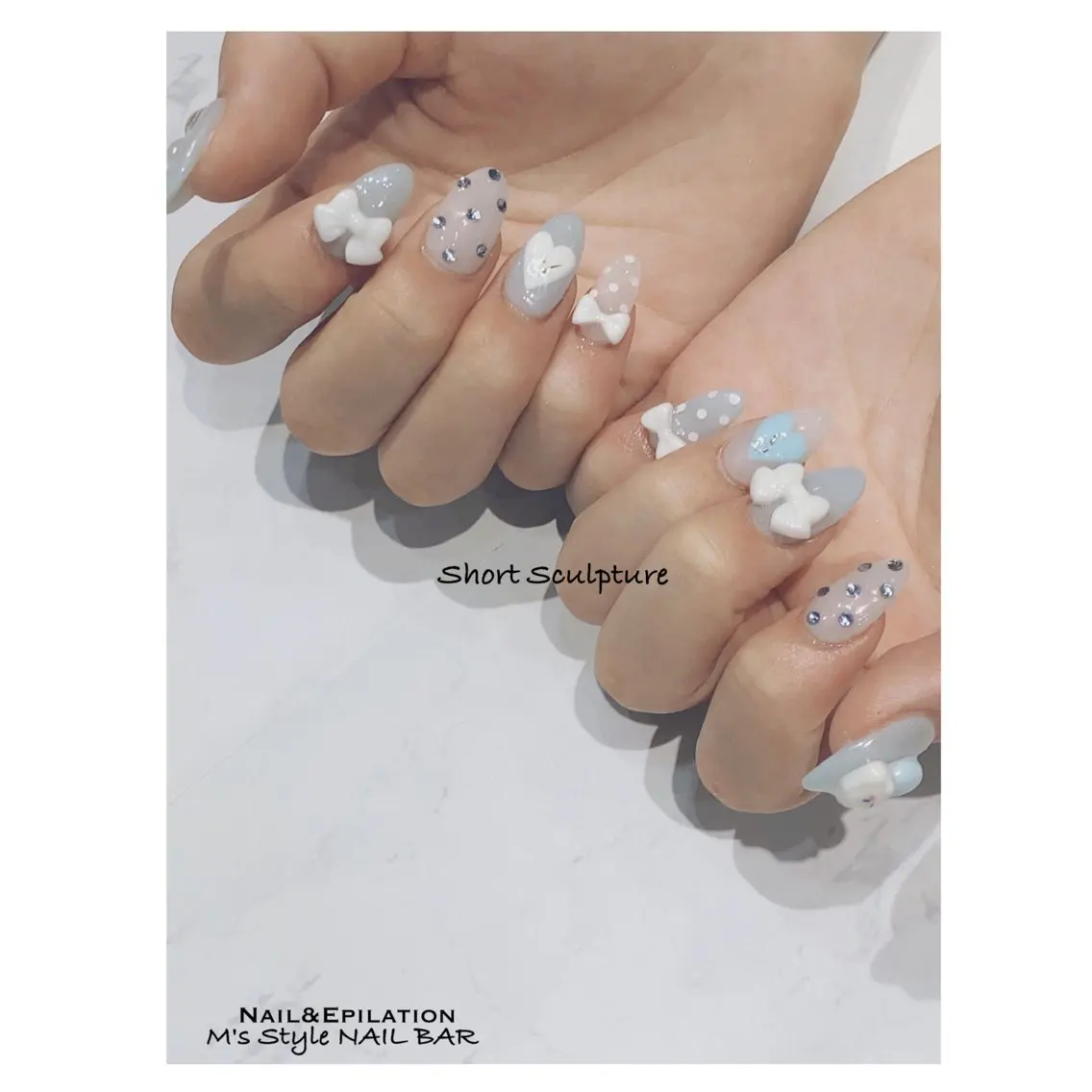 ネイル 成人式 ドット フットネイル フレンチネイル ジェルネイル ハンドネイル M's Style NAIL BARのネイルデザイン