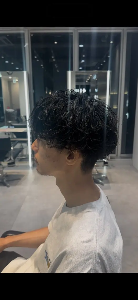 ショート パーマ メンズ メンズパーマ 似合わせパーマ🔥 河浪 大智のヘアスタイル