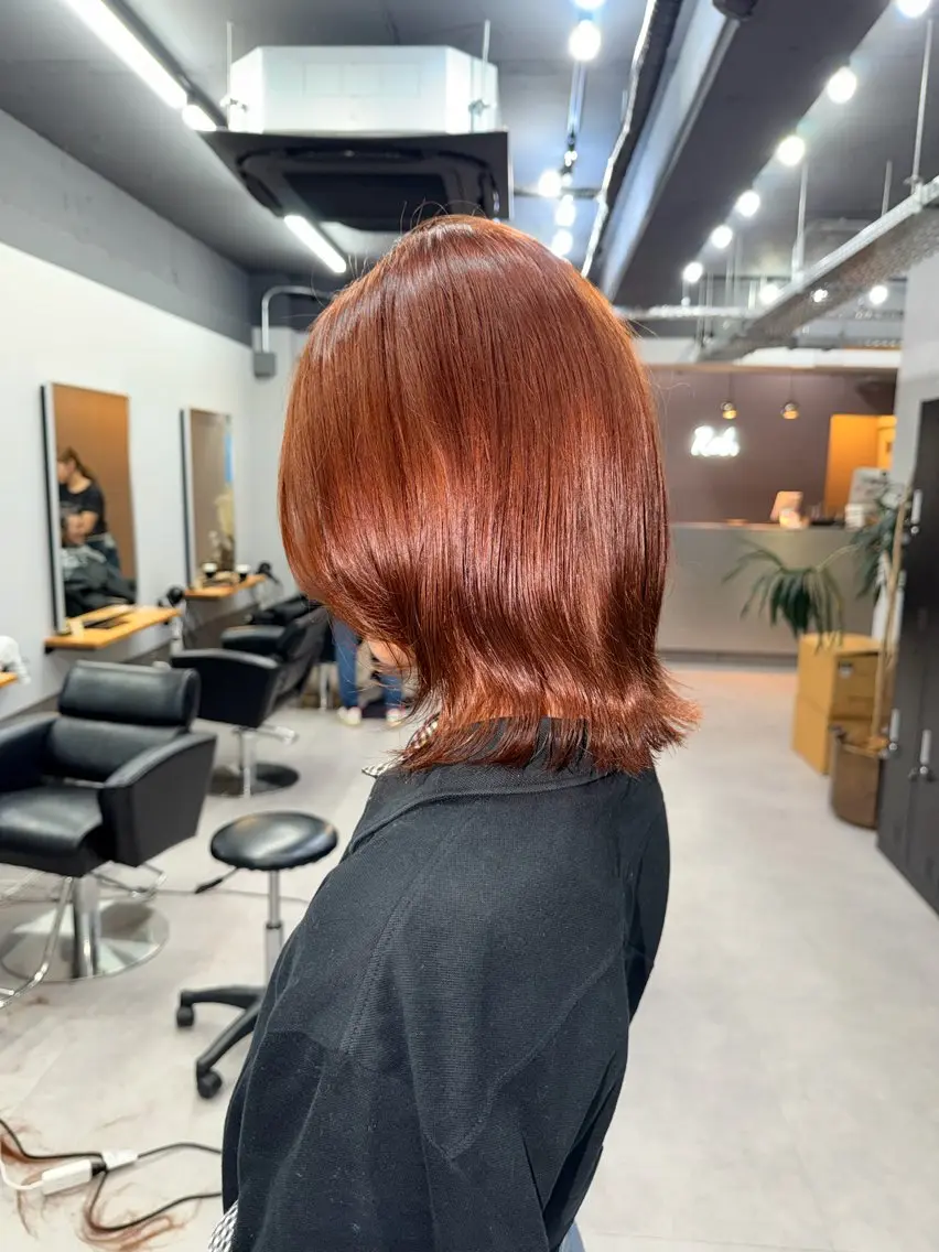 ミディアム カラー カット ヘアカラー TAKI/暖色カラー 🍪/レイヤーカットのヘアスタイル