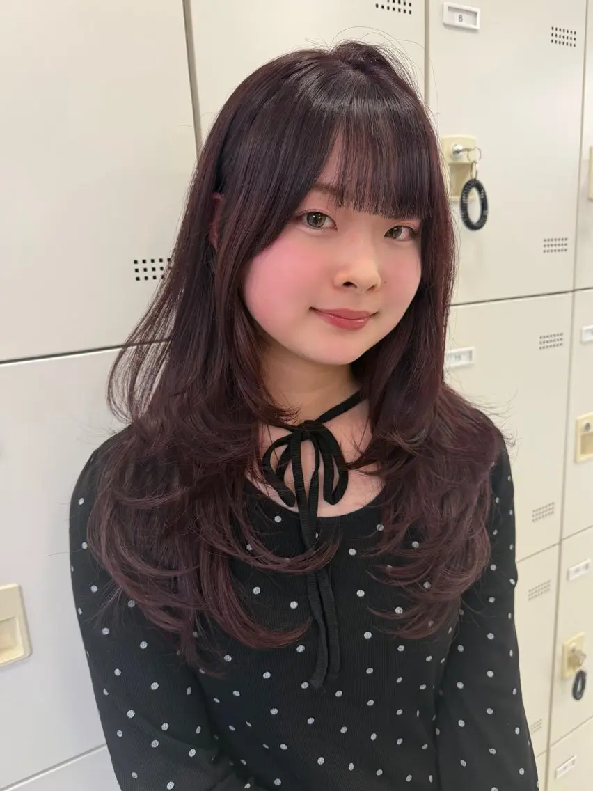 カラー カット ヘアカラー トリートメント niina🖤 透明感×レイヤーのヘアスタイル