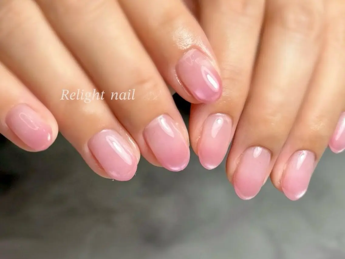 ネイル グラデーション マグネットネイル ハンドネイル Relight RIEのネイルデザイン