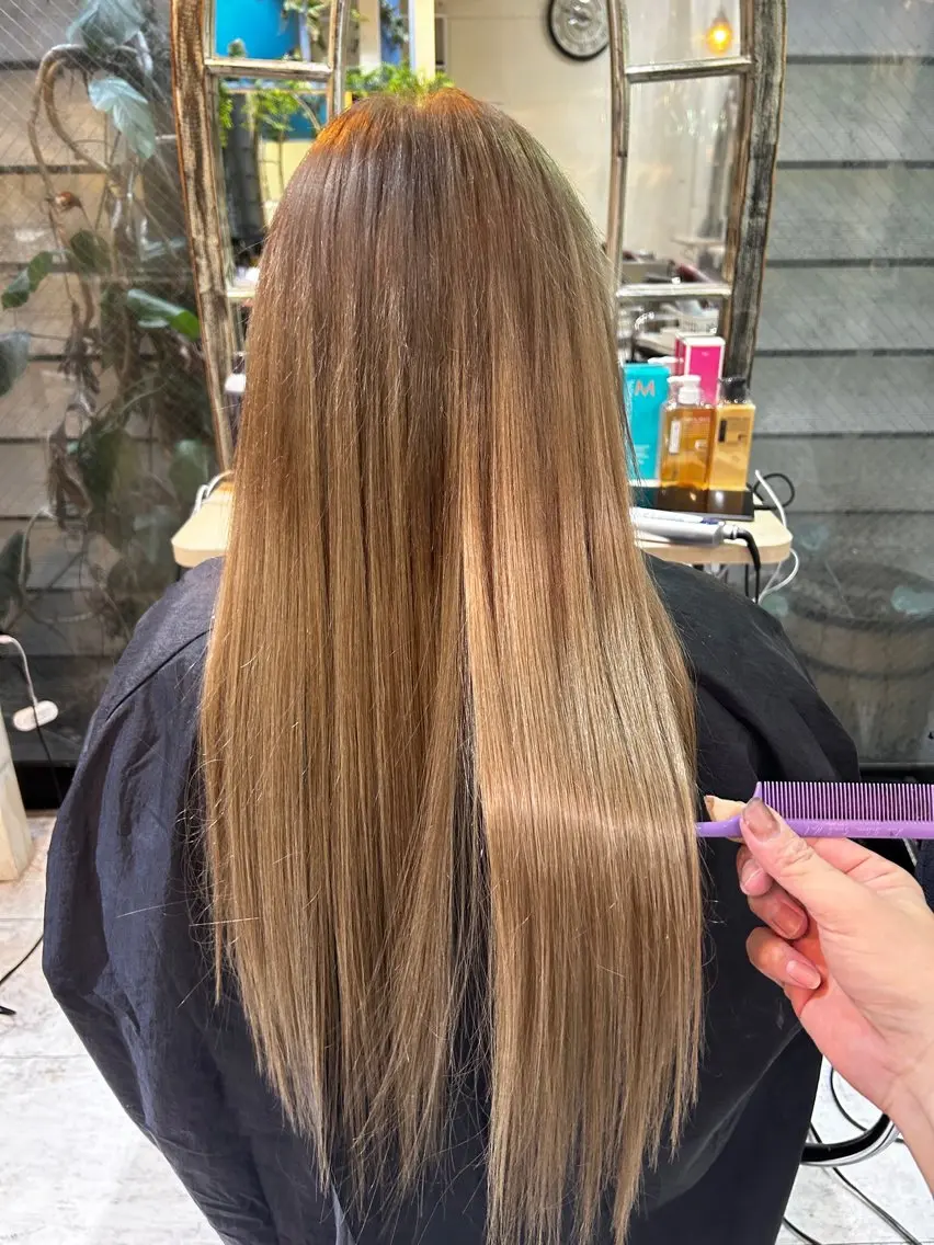 ロング カラー カット エクステ ‼️最新ハネエクステ 原宿のヘアスタイル