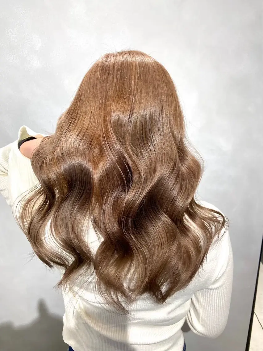 ブリーチなしダブルカラー+Aujua4stepトリートメント🧴付きの写真