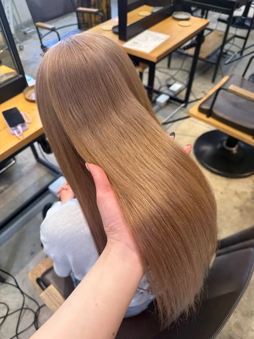 ロング カラー ヘアカラー カラー特化/ブリーチ 梅田中崎町/あかりのヘアスタイル