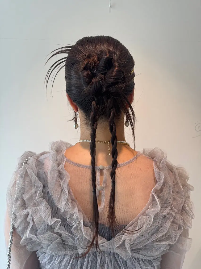 ヘアアレンジ ヘアセット 杉田 茉優のヘアスタイル