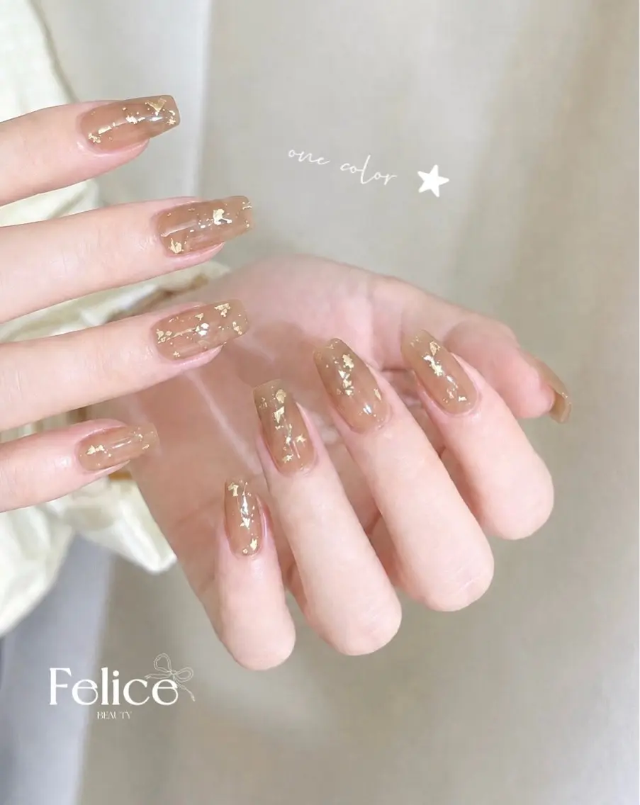 ネイル オフィスネイル ワンカラーネイル シンプルネイル ハンドネイル MIREI Felice大宮西口のネイルデザイン