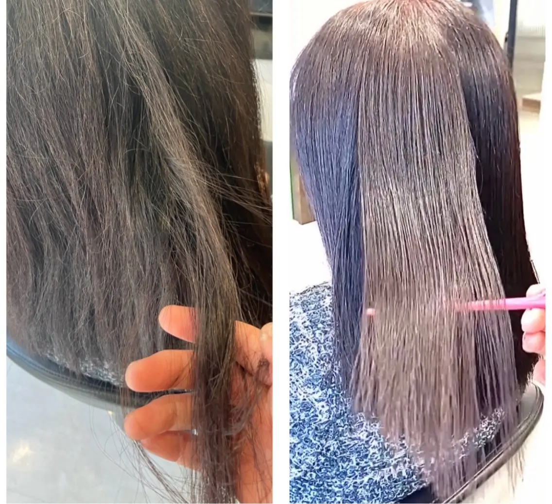 ミディアム 髪質改善 トリートメント ウルフ・ハイレイヤー 🌟ナカノ・ユウヤのヘアスタイル