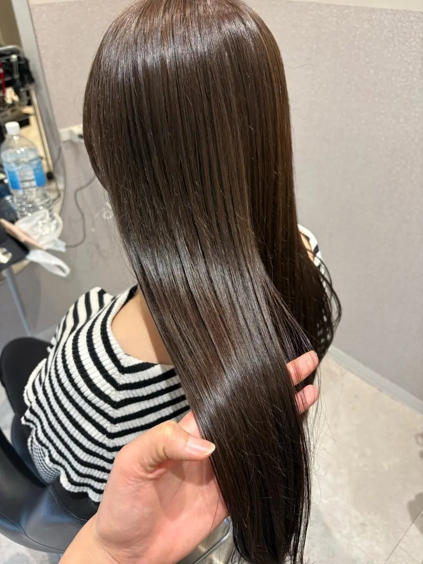 ロング カラー アクアカラー ブラウンカラー トリートメント ヘアカラー トリートメント 女性リピ90%🍨 🩷佐藤みずきのヘアスタイル