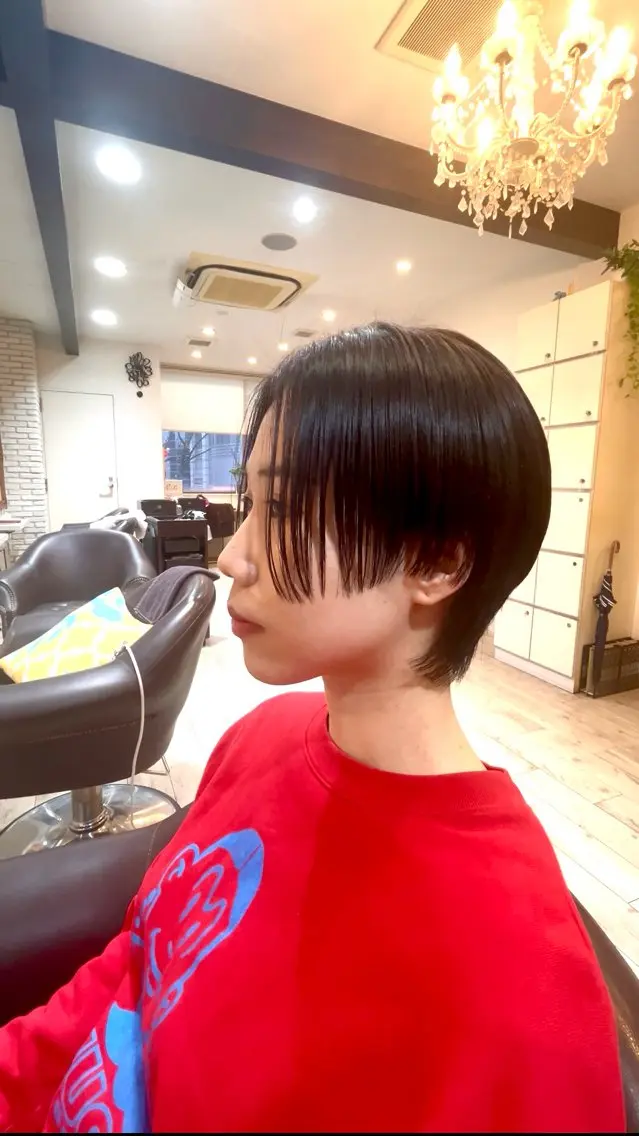 ショート カラー ショートヘア カット トリートメント ヘッドスパ 🎖大人ショート🎖 河越守のヘアスタイル