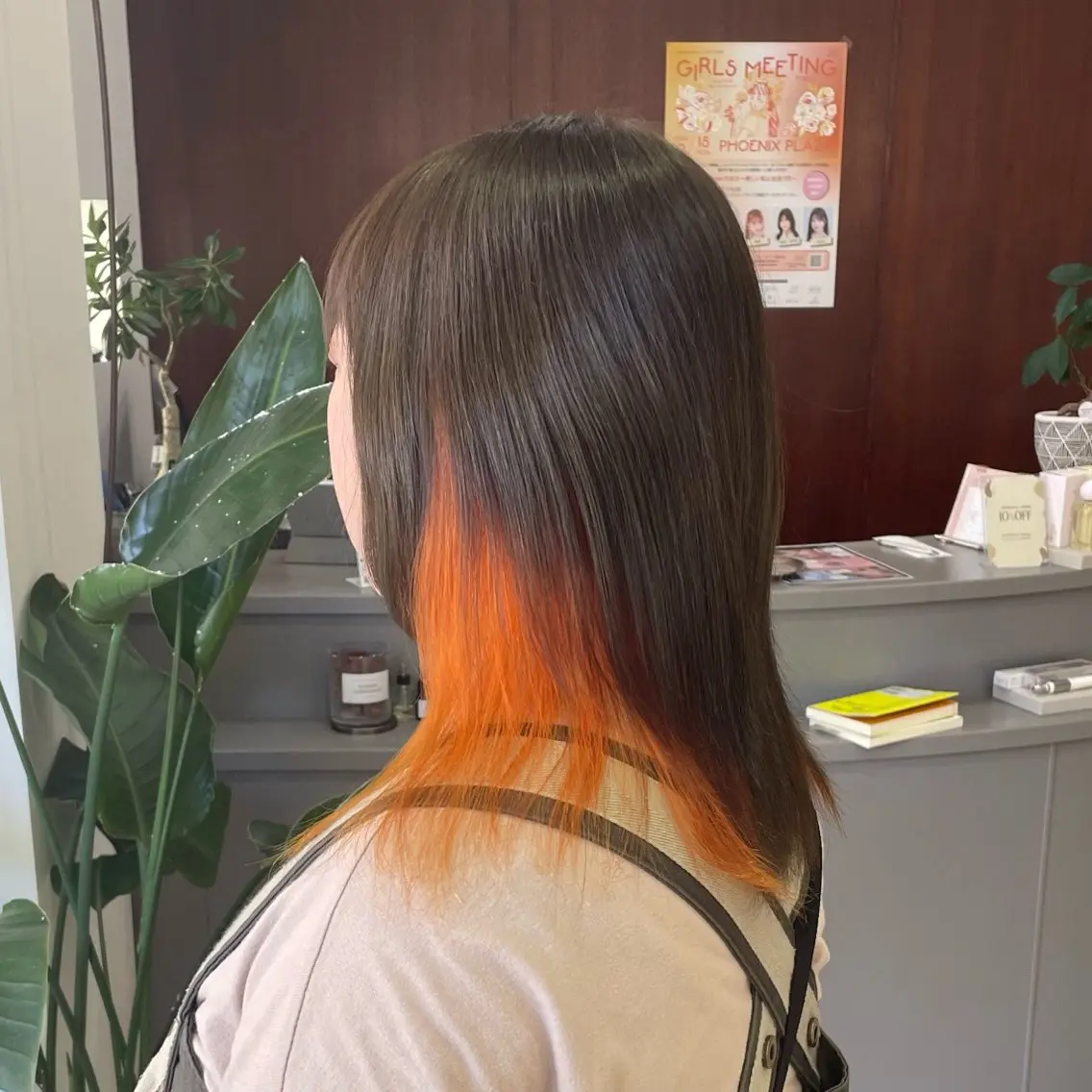 カラー オレンジ ヘアカラー arika【アリカ】 Ayuiのヘアスタイル