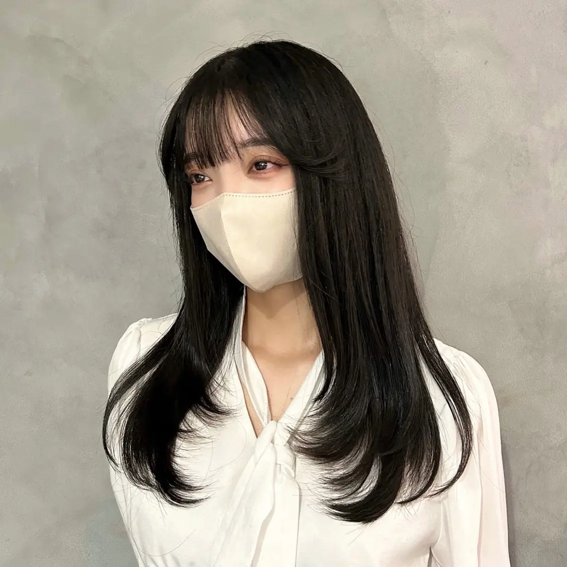 ロング ハイレイヤー レイヤーカット カット ヘアカラー トリートメント 谷 亜澄のヘアスタイル