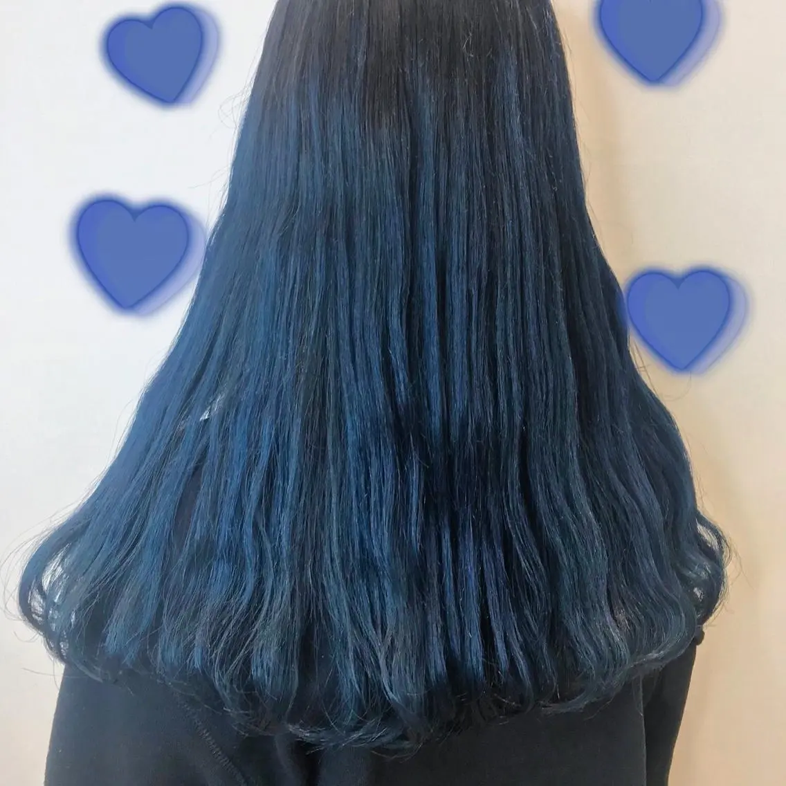 カラー ブルーカラー ネイビーカラー 新宿駅近♡個室 ♡関口三都季🌜のヘアスタイル