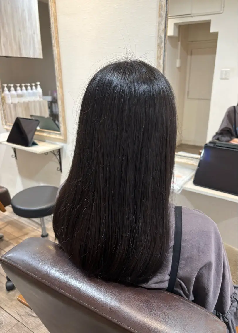 セミロング 福島 優夢のヘアスタイル