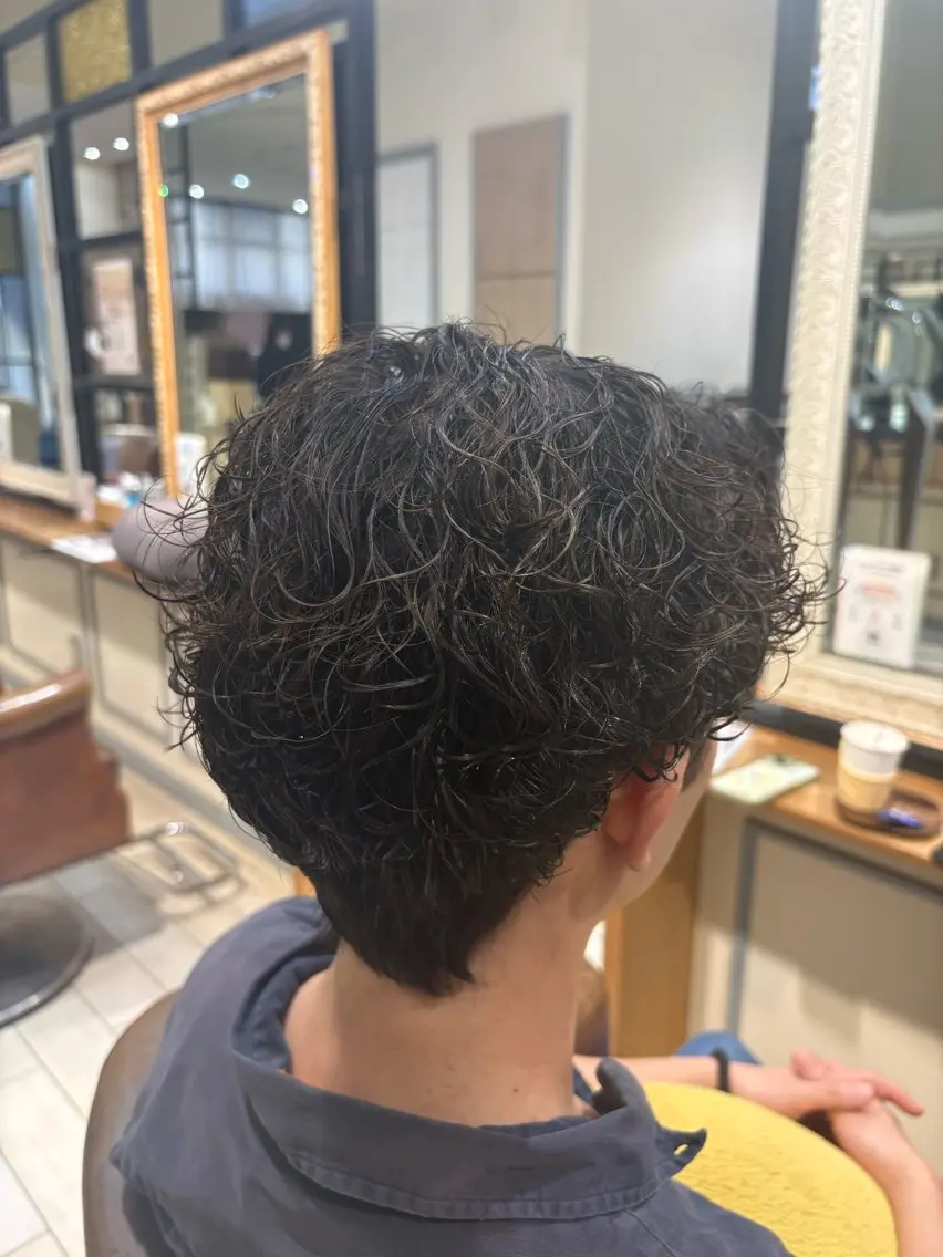 【平日メンズ様限定】👦🏻メンズカット+パーマ+シャンプー🫧(詳細をご覧下さい🙇♀️)の写真