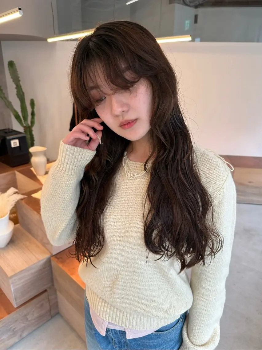 ロング カット ヘアカラー fubuki🪷 似合わせカットカラーのヘアスタイル