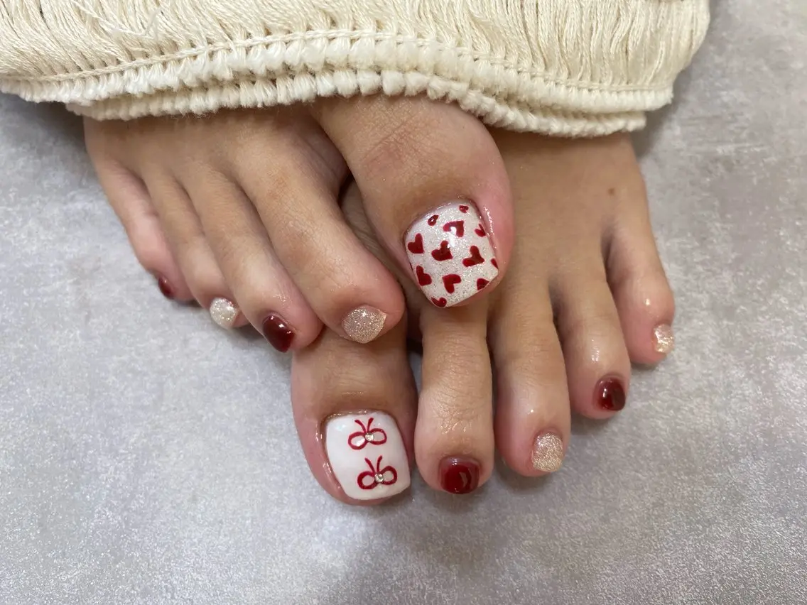 ネイル フットネイル N&nails エヌアンドネイルズのネイルデザイン
