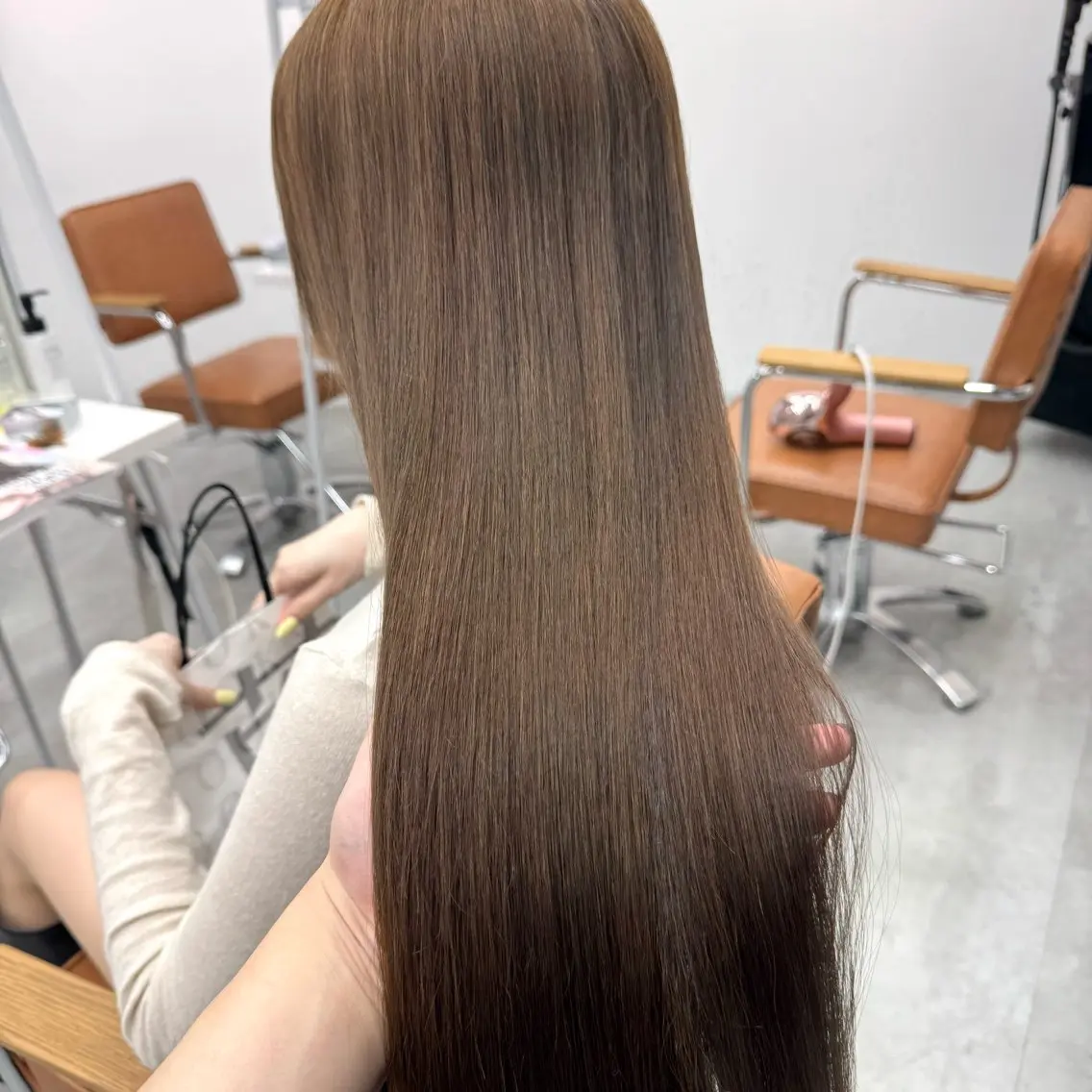 ロング カラー ヘアアレンジ ヘアカラー ブリーチなしカラー /新百合ヶ丘/安形翔のヘアスタイル