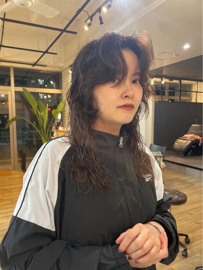 ロング パーマ Basis 田口豪司のヘアスタイル