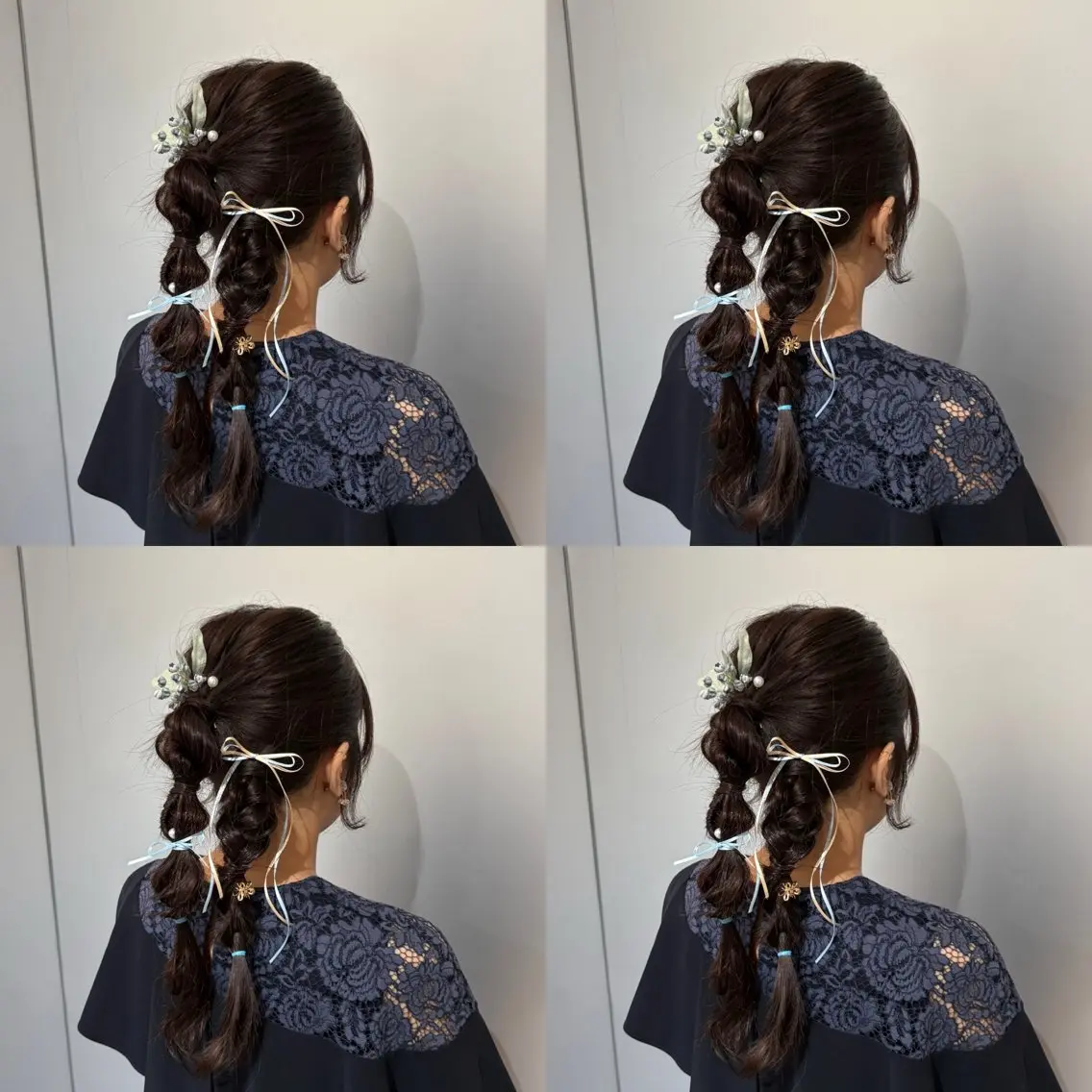 ミディアム ヘアアレンジ ヘアセット Minami. 🩵 再現性特化ヘアのヘアスタイル