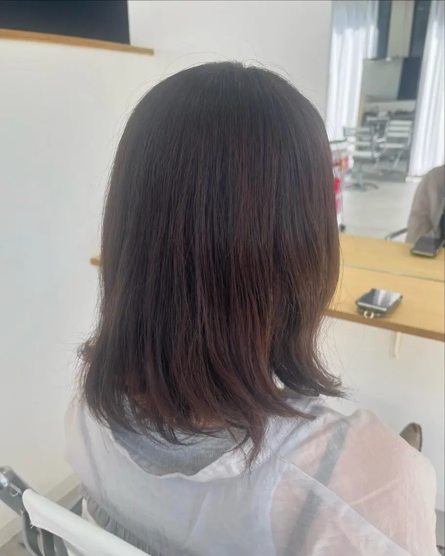 カラー アッシュ アッシュブラウン ブラウンカラー miho  / 和泉府中/美容室のヘアスタイル