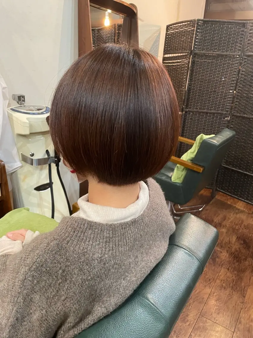 ショート カラー ボブ ショートヘア カット トリートメント story 増田 わかなのヘアスタイル