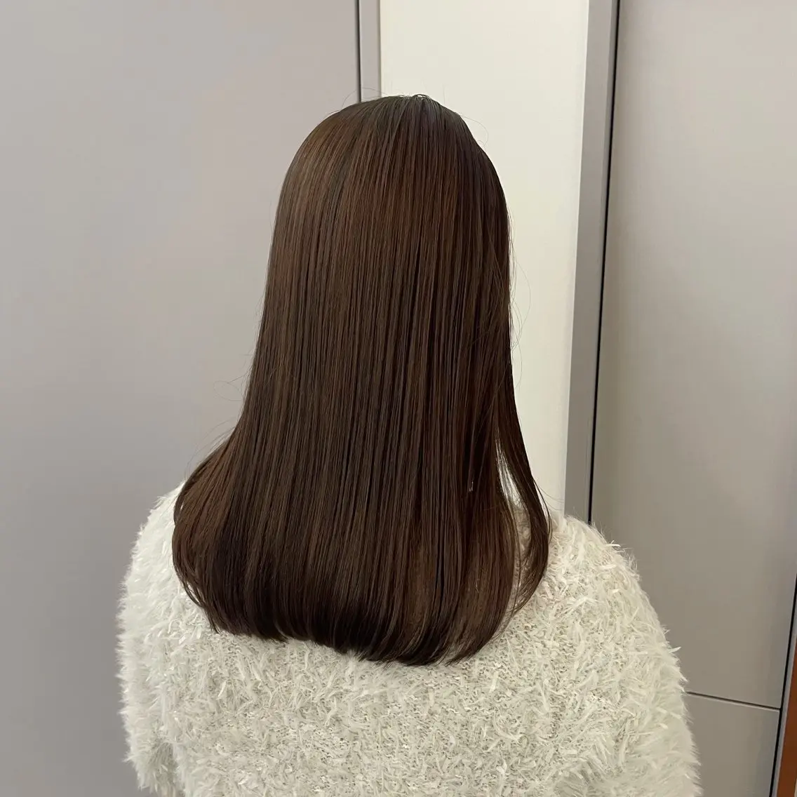 セミロング カラー ベージュカラー ブリーチ 透明感カラー ダブルカラー ブリーチなしカラー ヘアカラー トリートメント 髪質改善カラー/ボブ 🌻Mutsumiのヘアスタイル