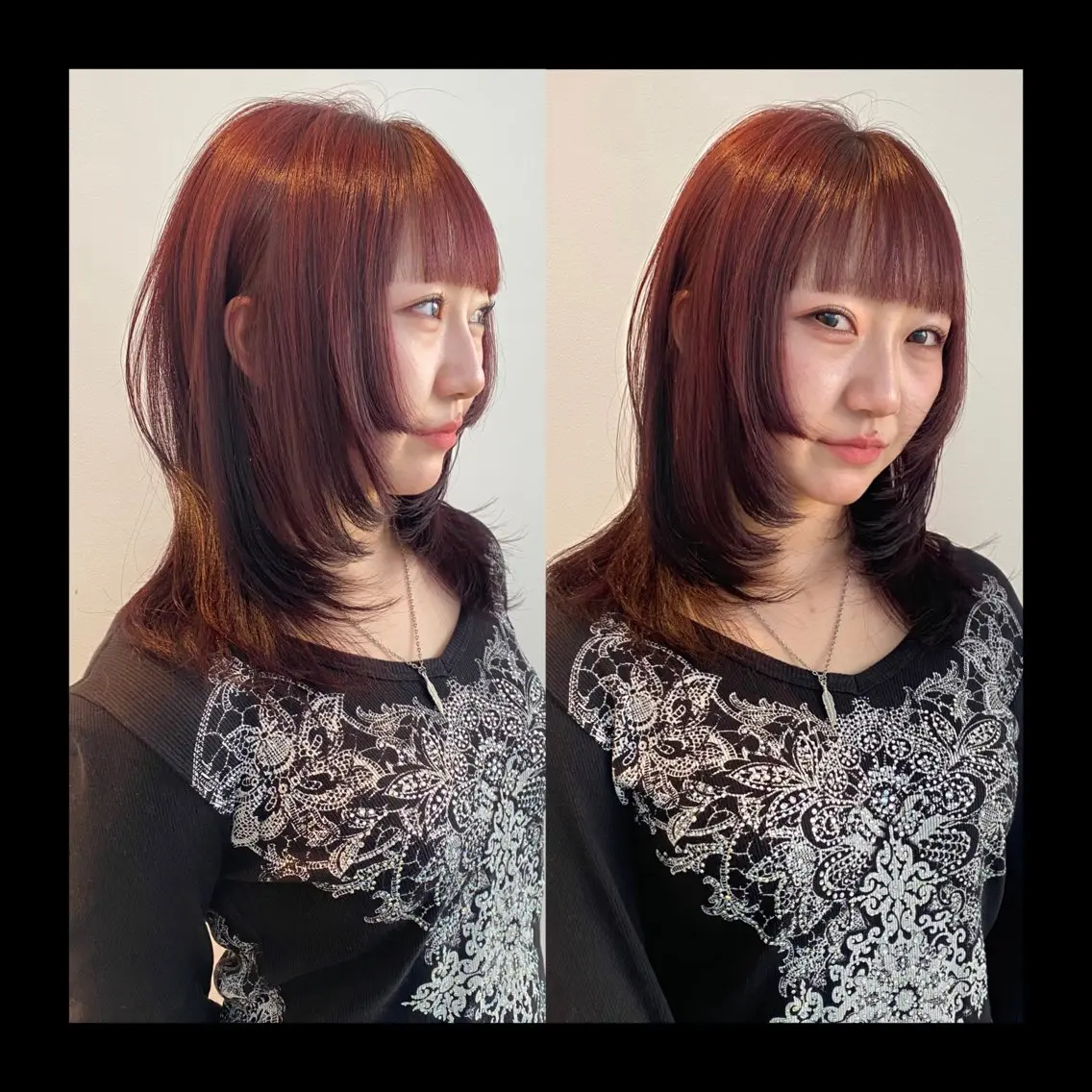 ミディアム カラー カット ヘアカラー トリートメント mai / linoah˚✧のヘアスタイル