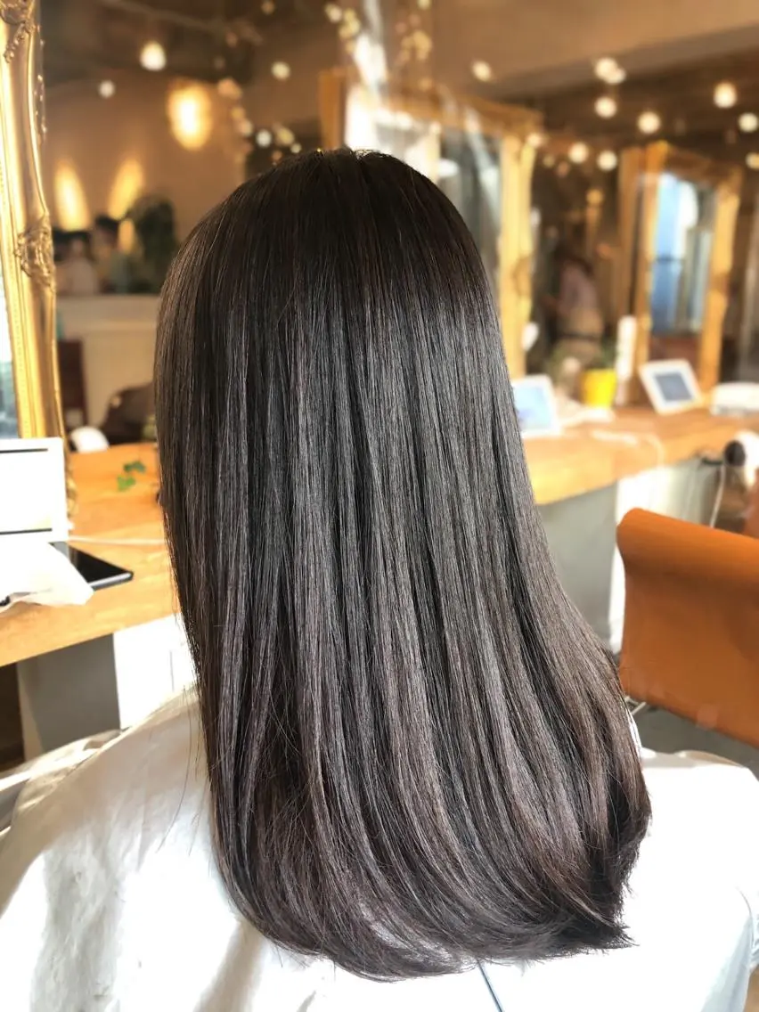 【40%off】酸熱髪質改善サブリミックトリートメント&カット&カラー✨ 超音波アイロン付き✨の写真