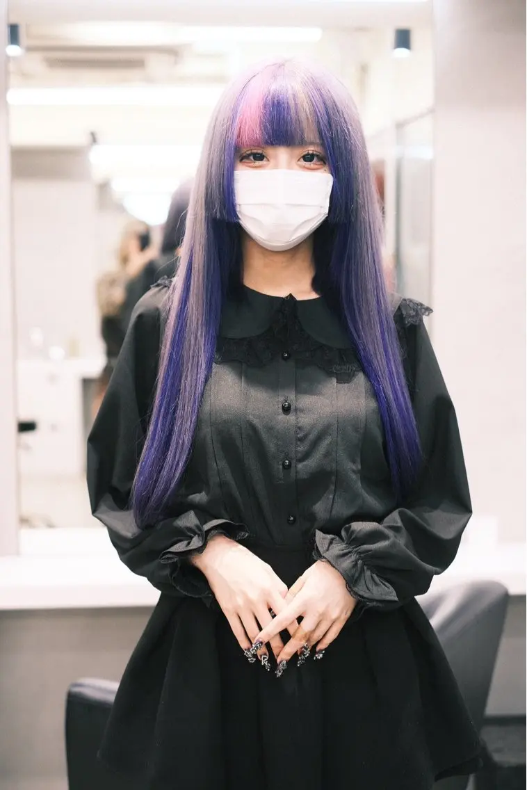 ロング カラー ヘアアレンジ ヘアカラー トリートメント 個性爆弾💣 ダブルカラー/ゆかのヘアスタイル