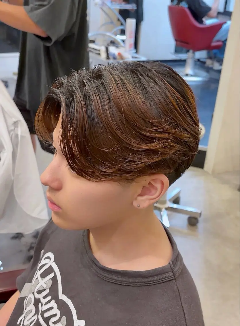 メンズ センターパート メンズ特化🍀田上 一颯/PERCUTのヘアスタイル