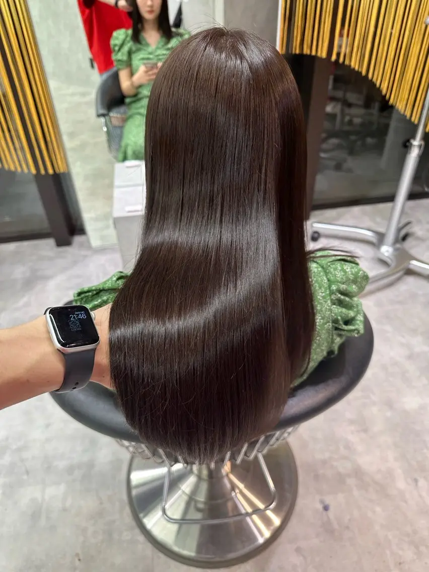セミロング カラー ブラウンカラー トリートメント DAIKIベージュ 🍂レイヤーカットのヘアスタイル