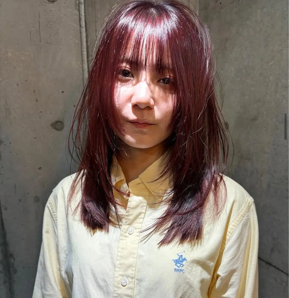 セミロング カラー パーマ ヘアアレンジ メンズ キッズ デザインパーマ メンズカット 郁美のヘアスタイル