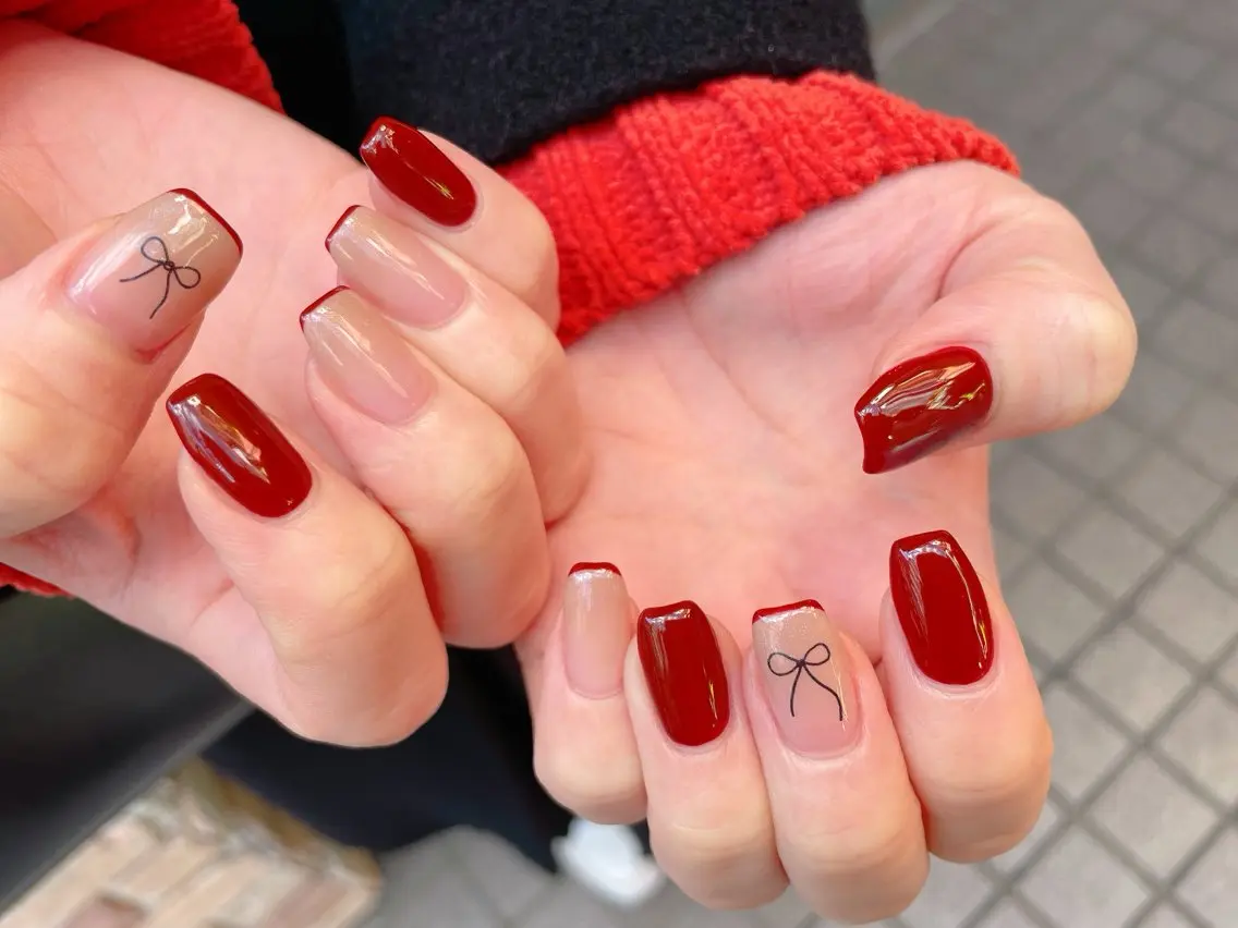 ネイル ジェルネイル パラジェル バレンタイン nailroom OHANA🌴のネイルデザイン