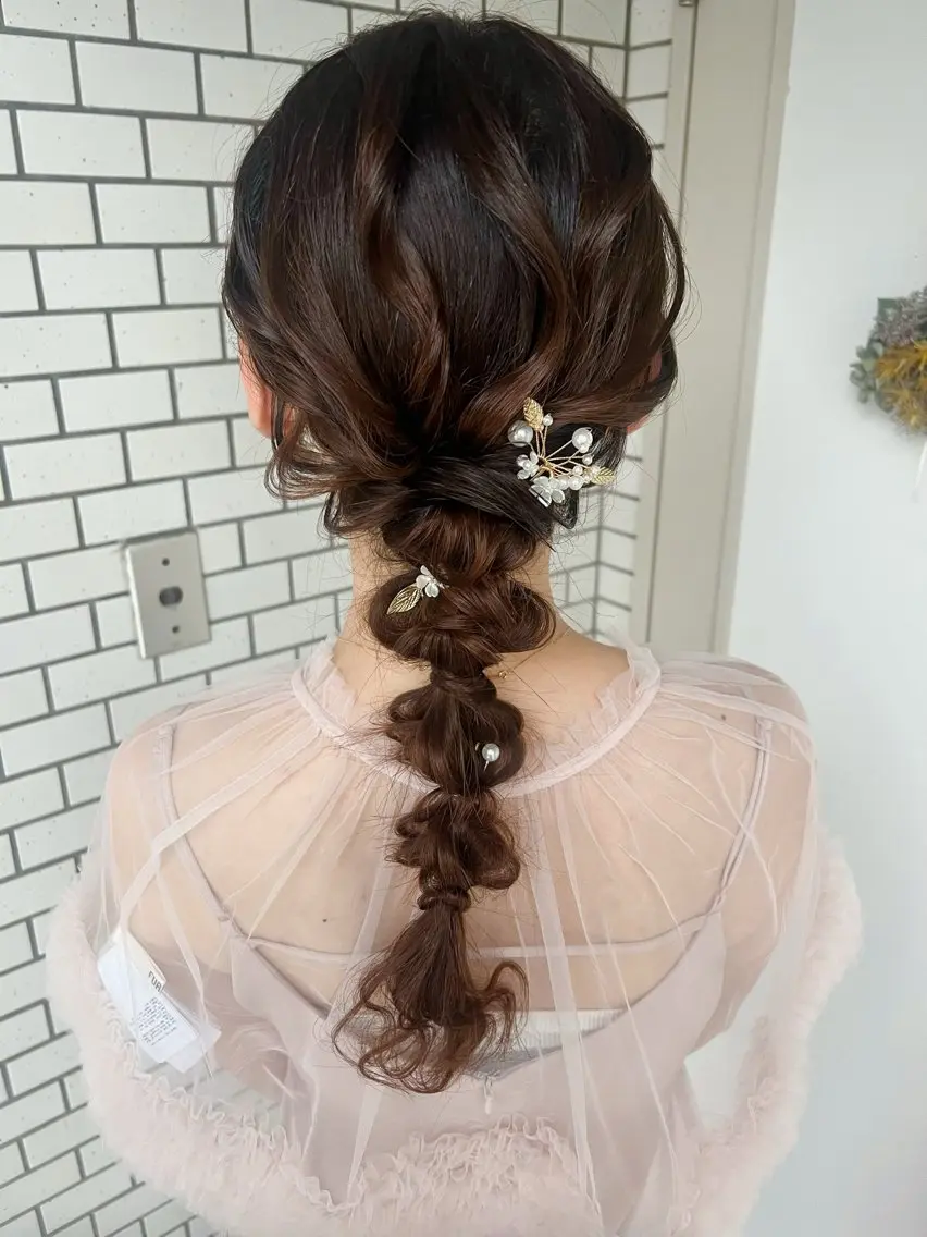 ヘアアレンジ ヘアセット 大人可愛いヘアメイク 💋🧚♀️しずかのヘアスタイル