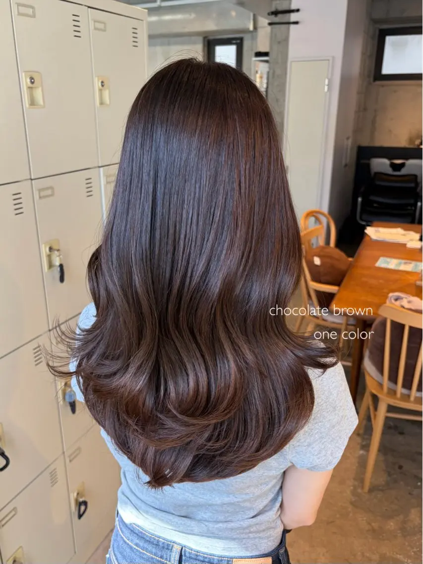 ロング カラー ロング 上岡 みゆうのヘアスタイル