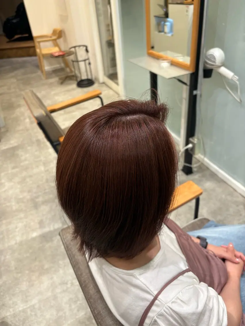 ショート ハイライト ヘアカラー ASU/Wカラー /ナチュラルカラーのヘアスタイル