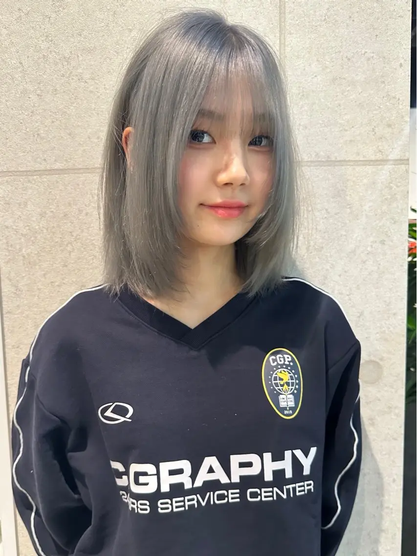 ミディアム カラー カット ヘアカラー トリートメント レイヤー/ハッシュ 三好悠生のヘアスタイル