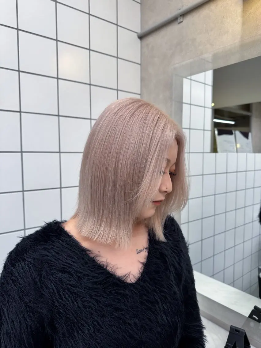 ミディアム カラー ヘアアレンジ Over hair_ misakiのヘアスタイル