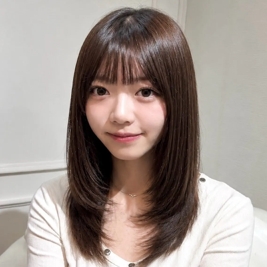ミディアム 艶髪/レイヤー 【ORO】🎀シュリのヘアスタイル