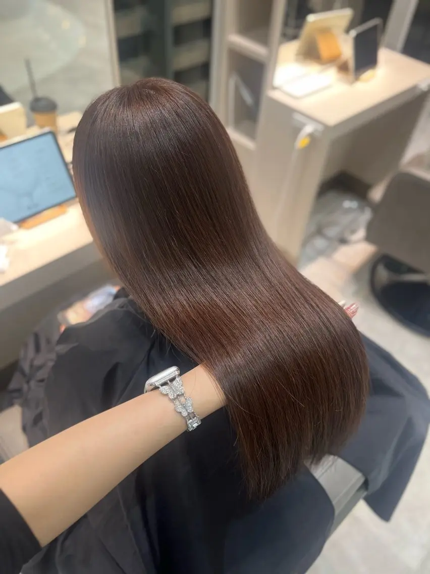 ロング カラー ヘアカラー トリートメント 佐倉七彩/ 上品艶カラー/渋谷のヘアスタイル