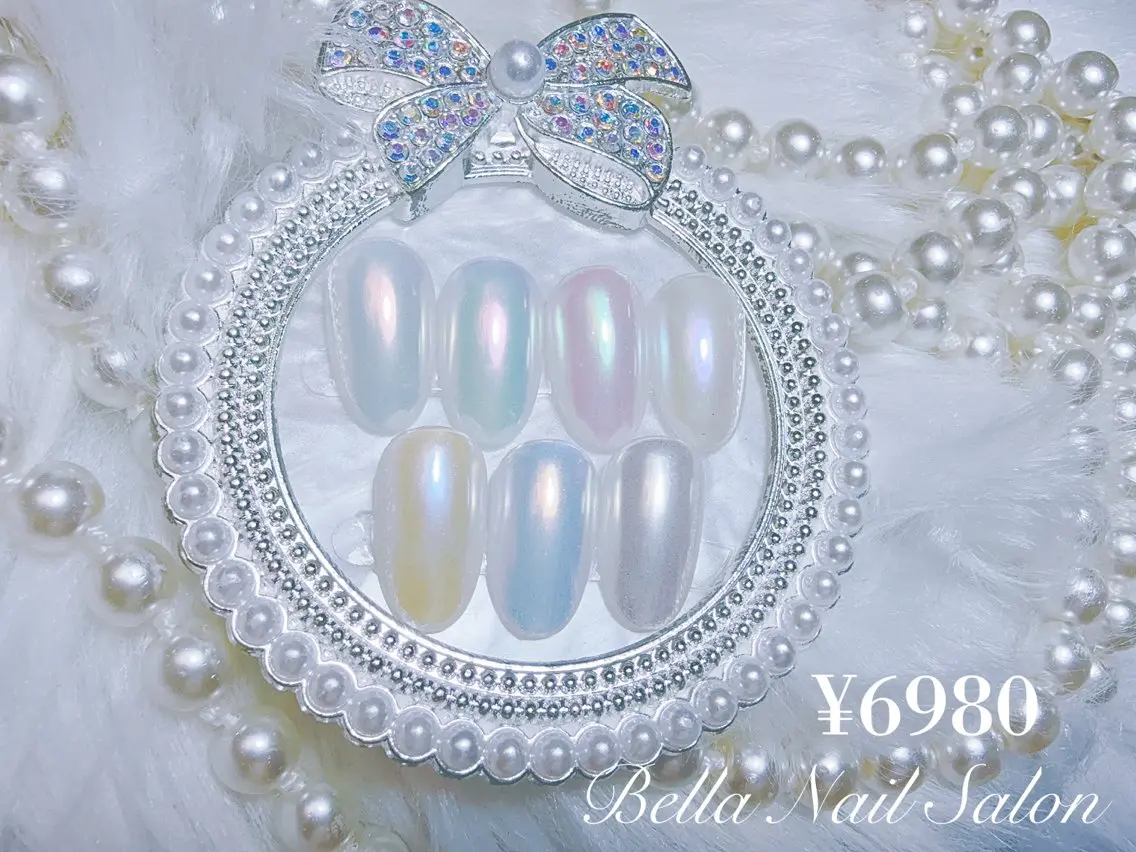 ネイル ミラーネイル ハンドネイル Bella Nail Salonパラジェルのネイルデザイン