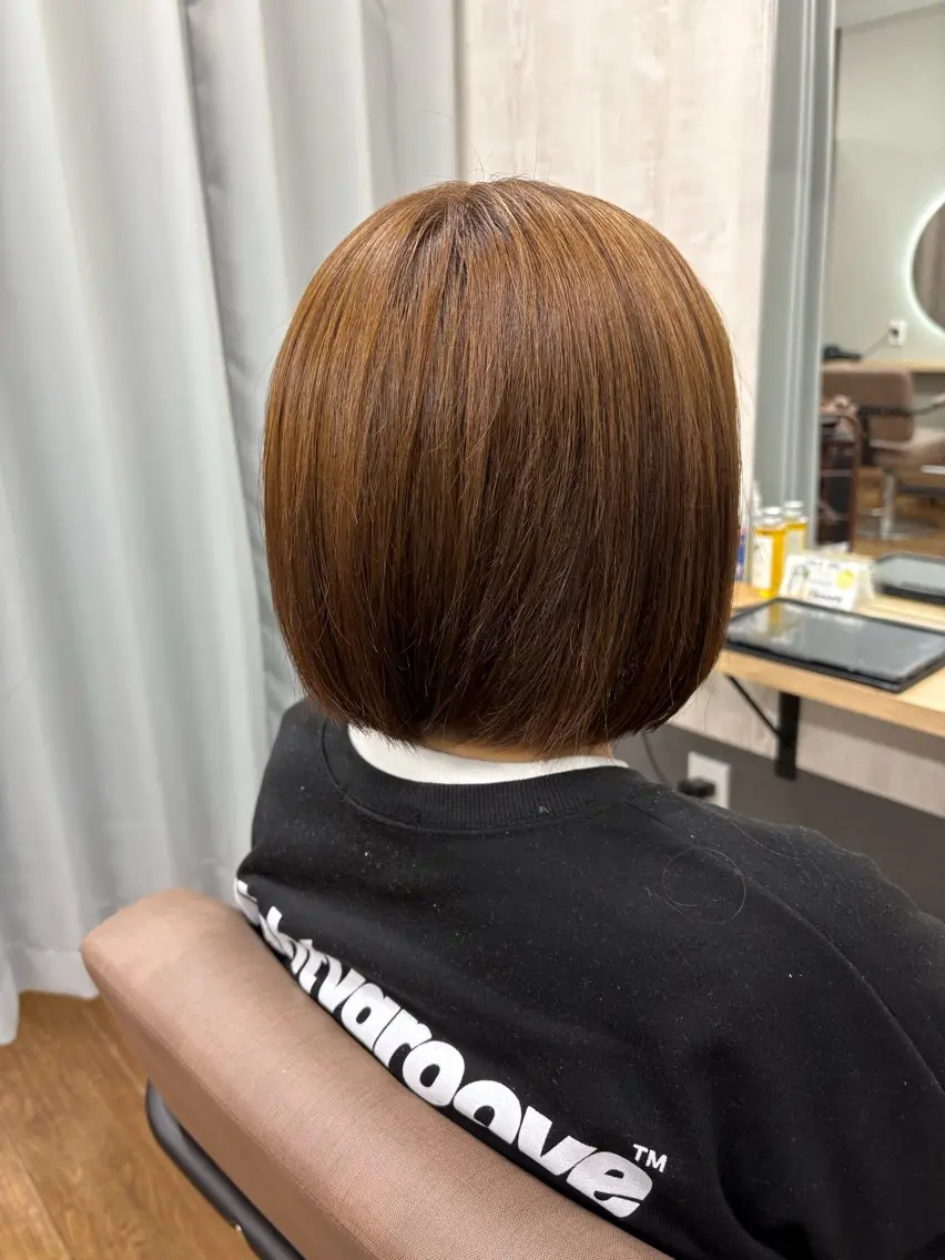 ショート カラー ベージュカラー ボブ カット ヘアカラー トリートメント TELA HAIR 幕張本郷店 千尋のヘアスタイル