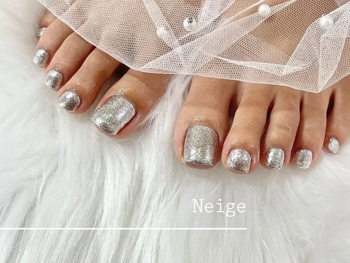 ネイル フットネイル Neige‪𓂃ai ＊梅津 / 松尾のネイルデザイン