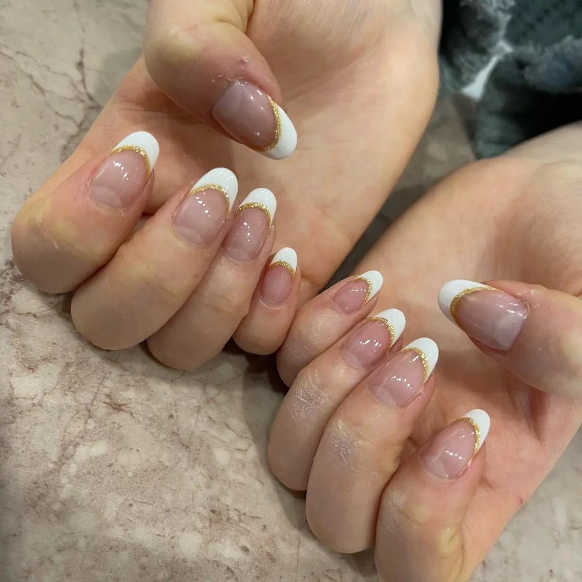ネイル フレンチネイル Wish Nail 恒川のネイルデザイン