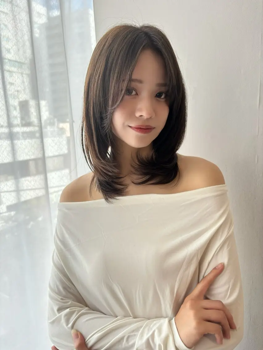 【2026春トレンド✨】透明感×血色感カラー🍒ミルクティー/ピーチベージュ/オリーブの写真