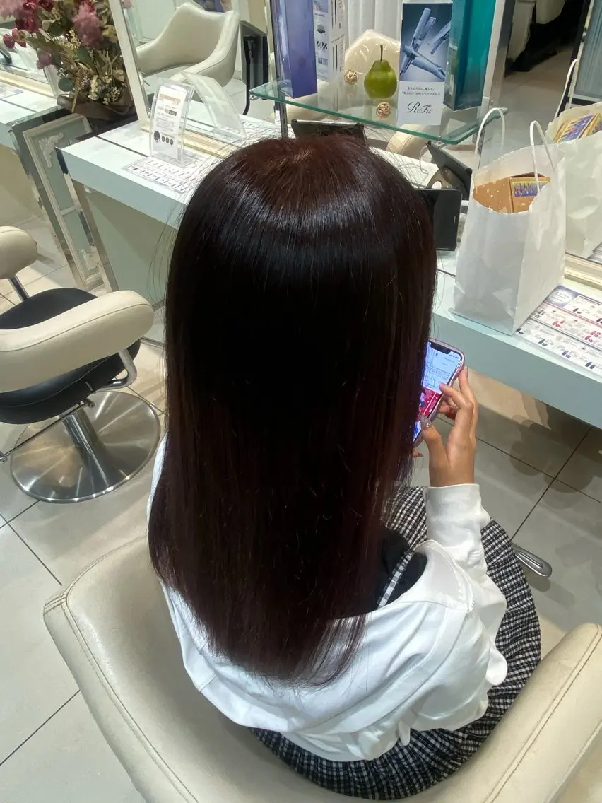 ロング カラー カット ヘアカラー 地毛風/髪質改善 縮毛矯正🌙 ゆきのヘアスタイル