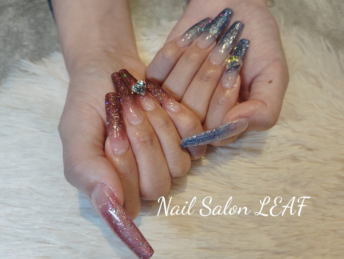 ネイル スカルプネイル ハンドネイル NailSalon LEAFのネイルデザイン