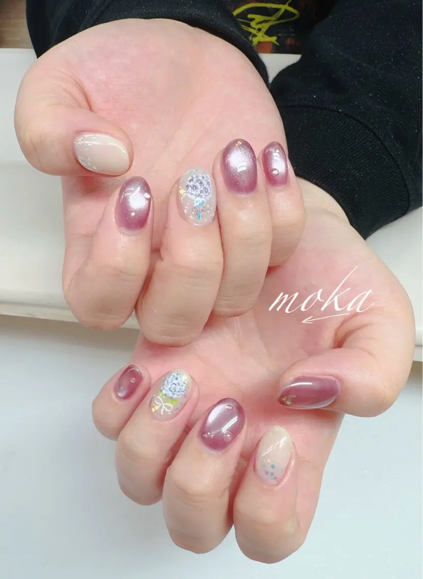ネイル ハンドネイル ハンドケア 胡蝶蘭レディースサロ ンNailMOKAのネイルデザイン