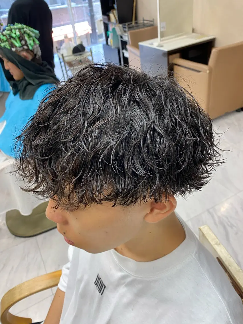 パーマ メンズ カット 🌴パーマオタク🌴 長谷川 諒佑🌈のヘアスタイル