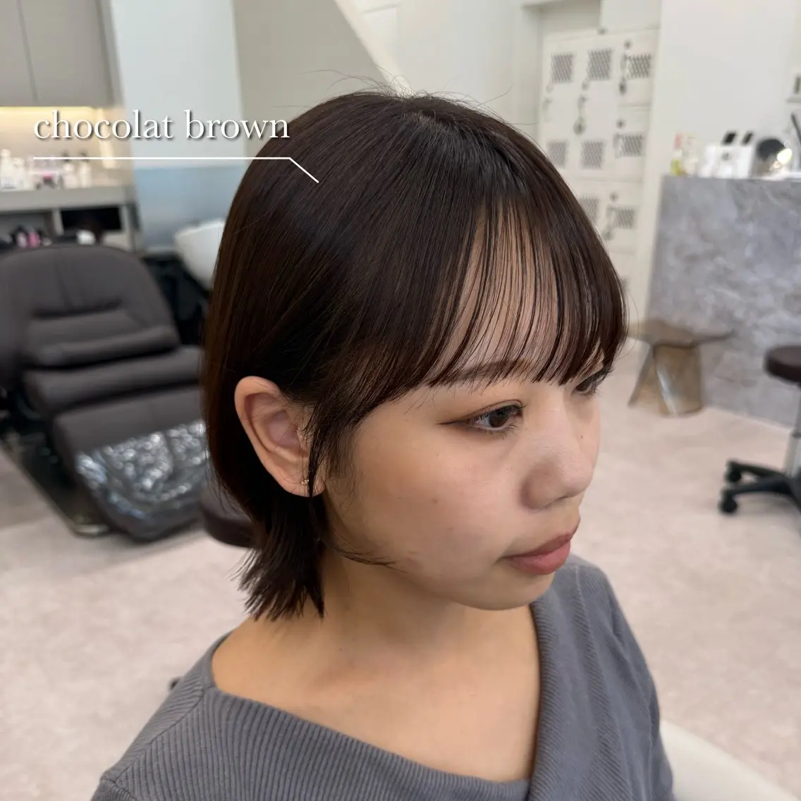 ミディアム カラー カット ヘアカラー トリートメント 美髪矯正/ベージュ カラー🧸綾里のヘアスタイル